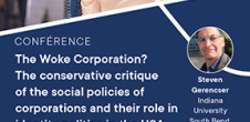 Conférence : The Woke Corporation ? The conservative critique of the social policies of corporations and their role in identity politics in the USA