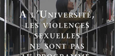 Campagne contre les violences sexistes et sexuelles dans l'enseignement supérieur