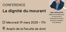 Conférence : La dignité du mourant