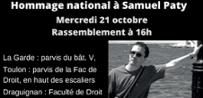 Hommage à Samuel Paty Mercredi 21 octobre 16h
