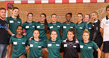 L'équipe féminine de handball aux Jeux Européens Universitaires