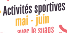 SUAPS : activités sportives des mois de mai et juin 2026