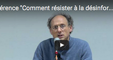[Culture scientifique] Conférence en ligne "Comment résister à la désinformation ?"