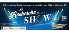 La recherche fait son show au théâtre Liberté