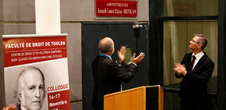 Inauguration de l'amphithéâtre Joseph Louis Elzéar Ortolan à la Faculté de droit de l'UTLN