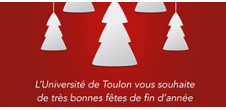Fermeture de l'Université de Toulon du 18 décembre soir au 4 janvier matin