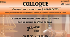 Colloque Entre liberté et sécurité : la problématique de l'état d'urgence
