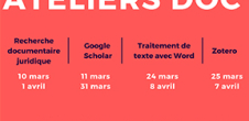 La BU vous présente « Les ateliers doc' »