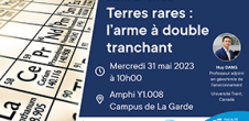 Conférence : Terres rares : l'arme à double tranchant 