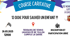 Ensemble, sauvons des vies – Rejoignez la course solidaire du 26 mai 2025 sur le campus de La Garde