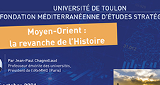 Conférence : Moyen-Orient : la revanche de l'Histoire