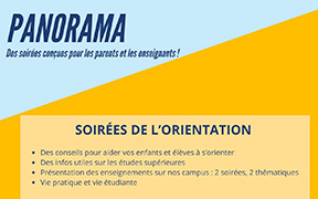 Soirées de l'orientation 2nde édition : mardi 18 et mardi 25 novembre