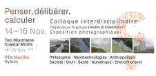 Colloque Penser, délibérer, calculer.