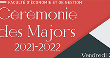 Cérémonie des majors de la Faculté d'Économie et de Gestion 2021-2022