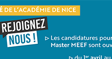 Ouverture des candidatures pour les masters MEEF au 1er avril 2022