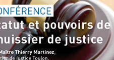 Conférence « Statut et pouvoirs de l'huissier de justice »