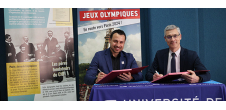 Signature de convention entre l'Université de Toulon et l'Académie nationale olympique française