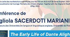 Conférence : The Early Life of Dante Alighieri