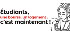Etudiants : une bourse, un logement, c'est maintenant !