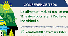 Conférence "Le climat, et moi, et moi, et moi… 12 leviers pour agir à l'échelle individuelle"