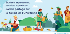 Étudiants et personnels, participez au projet de jardin partagé sur la colline de l'Université