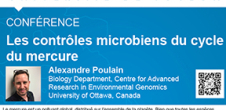 Conférence "Les contrôles microbiens du cycle du mercure" - mardi 15 sept. 2015