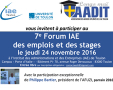 [CP] 7ème édition du forum Emplois/Stages de l'IAE